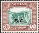 Nuba Wrestlers - Overprint "S.G."