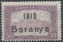 Black overprint: '1919 Baranya'
