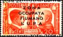 Italy Stamp Overprint "Fiumano Kupa"