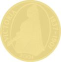 50 Pence (Centennial of Queen Victoria's Death - Gold edition)
