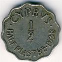 ½ Piastres (½ in centre)