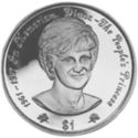 1 Dollar (Bust princess Diana)