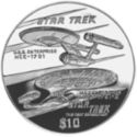 10 Dollars (Star ships NCC-1701 and NCC-1701D)