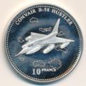 10 Francs (B-58 Hustler Delta wing bomber)