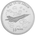 10 Francs (CF-105 Arrow jet fighter plane)