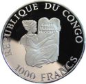 1,000 CFA Francs (16th World Championship football 1996 France)Matte 31g