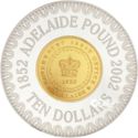 10 Dollars (1852 Adelaide Pound 2002 Government Assay Office)