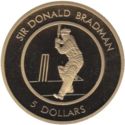5 Dollars (Sir Donald Bradman, Cricket player)