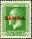 King George V (1865-1936) Overprinted in Red