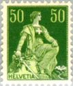 Helvetia with Sword - Grilled Paper, Smooth Gum