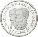 10 Gulden (Royal wedding of Willem-Alexander and Máxima)
