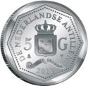5 Gulden (150th Anni. of Abolition of Slavery and Liberation in the Dutch West Indies)