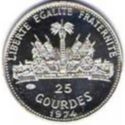 25 Gourdes (Bicentenary of United States of America)