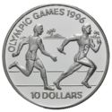 10 Dollars (XXVI Summer Olym. Games 1996 Atlanta - Relay Runners)