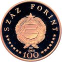 100 Forint (150th Anniversary - Birth of Semmelweis)