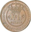 40 Réis (Low crown)