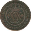 20 Réis (low crown)