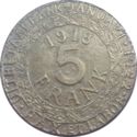 5 Francs (Ghent German Occupation WWI)