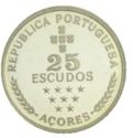 25 Escudos (Regional Autonomy of the Azores - Silver edition)