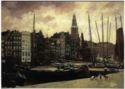 Rijksmuseum. Het Damrak te Amsterdam, ca. 1903