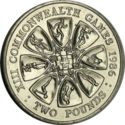 2 Pounds (XIII. Commonwealth Games 1986 in Edinburgh - Low silver)