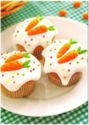Cupcakes with candy carrots