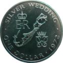 1 Dollar (Silver Wedding Anniversary)