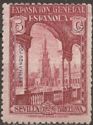 Seville-Barcelona issue of Spain overprinted