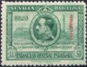Seville-Barcelona issue of Spain overprinted