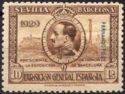 Seville-Barcelona issue of Spain overprinted