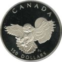 150 Dollars (Wildlife platinum series. Snowy Owl)