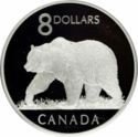 8 Dollars (Coin & Stamp Set - The Great Grizzly)
