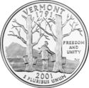 25 Cents / Quarter (Vermont - Silver edition)