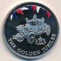 50 Pence (Queen's Golden Jubilee - CuNi - Color)