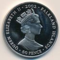 50 Pence (Queen's Golden Jubilee - CuNi - Color)