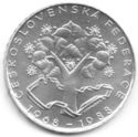 500 Korun (20 years of Czecho-Slovakian Federation)