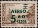 Overprint "Aéreo 5,60 pesos"