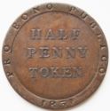 Half Penny Bank Token
