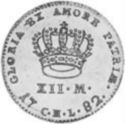 12 Mark (XII - Ducat Courant - CHL W)