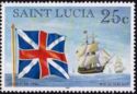 Union Jack, 1739, and ship of the line