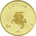 5 Euro (Lithuanian Science, Physics)