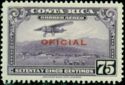 Mail Plane with overprint "OFICIAL" in red