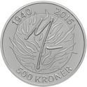 500 Kroner (75th Ann. of the Birth of Queen Margrethe II)