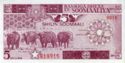 5 Shilin Soomaali/Somali Shillings