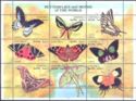 Butterflies and Moths 1997 mini sheet