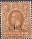 King George V 10 Cent G.E.A. Overprint
