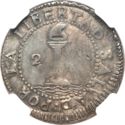 2 Reales (Provisional coinage. SALVAD)