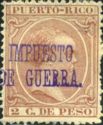 King Alfonso XIII overprinted