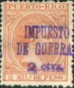 King Alfonso XIII overprinted and surcharged