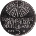 5 Mark (100th birthday chemist Otto Hahn - symbol - G)
